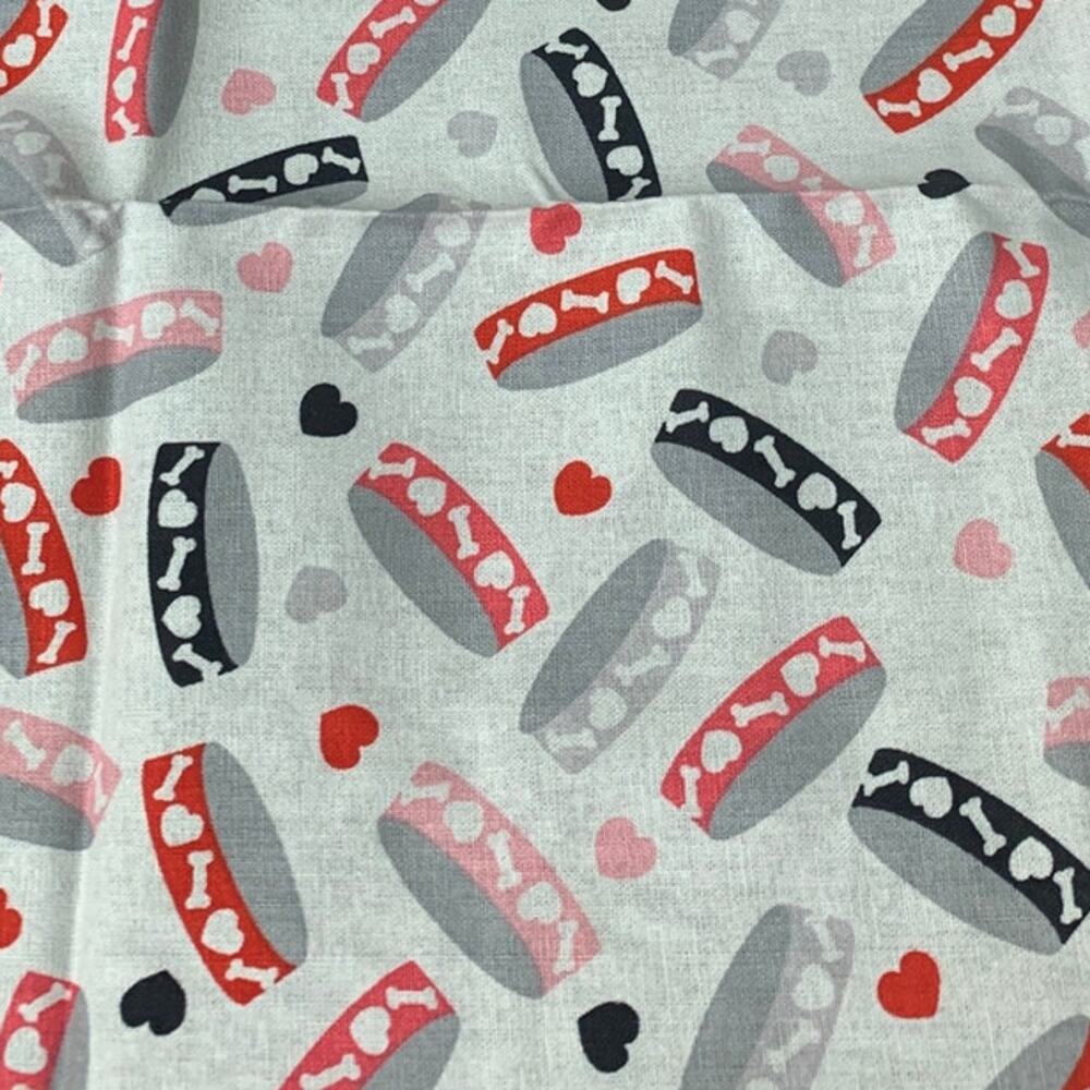 New Create It 18"X21" Valentine Puppy Dog Cotton Fat Quarter FQ Quilting Fabric